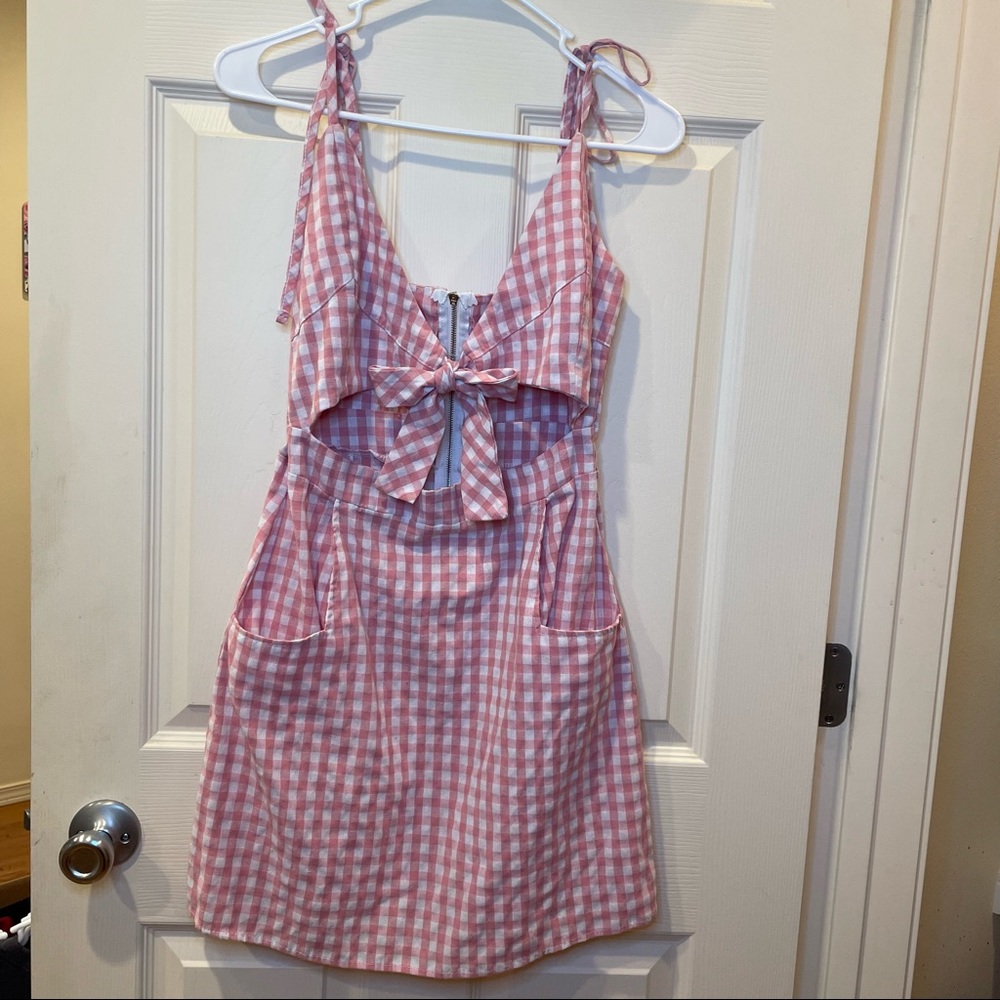 Pink Gingham Dress